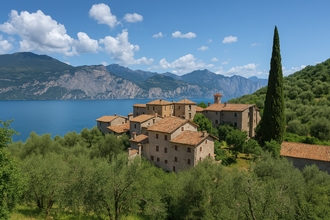 Vista panoramica di Campo di Brenzone, uno dei borghi veneti più belli e meno conosciuti