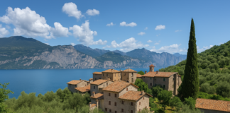 Vista panoramica di Campo di Brenzone, uno dei borghi veneti più belli e meno conosciuti