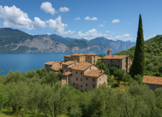 Vista panoramica di Campo di Brenzone, uno dei borghi veneti più belli e meno conosciuti